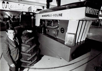 Mike as a young engineer with the A4T that was his