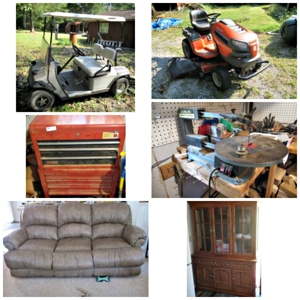 Lawnmower, Golf Cart, Tools, Shop Equipment, Furniture & Home Furnishings at Absolute Online Auction featured photo