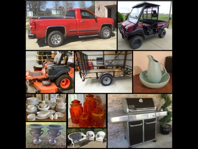 The Living Estate of Betty Yount. 2015 Chevy Silverado, Furniture, Glassware, Kawasaki Mule, Collectibles, Bad Boy Mower, Sun Bed, Home Decor more! featured photo