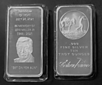 Commemorative Silver Bars In Memory Of Levi Miller Jr "Bun" featured photo 3