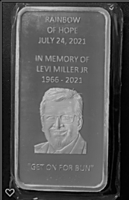 Commemorative Silver Bars In Memory Of Levi Miller Jr "Bun" featured photo 4