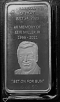 Commemorative Silver Bars In Memory Of Levi Miller Jr "Bun" featured photo 5