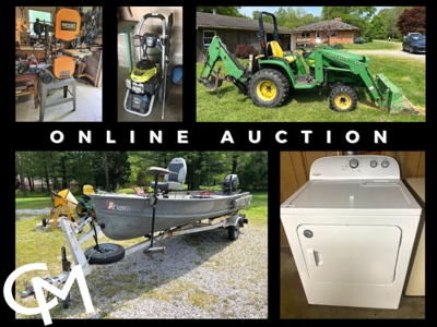 JD 4210 Tractor, Woodworking Equip., Furniture, Misc. - Online Auction Evansville, IN featured photo 1