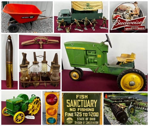Vintage Toys, JD Disk, Beer Signs, Man Cave Auction Fort Loramie featured photo