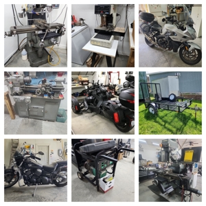 Machine Shop Equipment, Motorcycles, Trailer, Tools and Personal Property at Absolute Online Auction featured photo