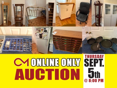 Miscellaneous Items, Home Decor, Glassware, Cookware, Pictures, Furniture and other Personal Property Items For Sale - Online Auction ends Sept. 5th featured photo