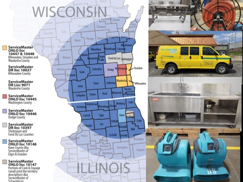 NEW Equipment Lots Added !! Northern Illinois and Wisconsin Service Master Kwik Restore Franchise Licenses featured photo