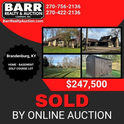 HOME - BASEMENT - GOLF COURSE LOT - ONLINE BIDDING ONLY ENDS TUES., JULY 22ND @ 4:00 PM EDT featured photo 1