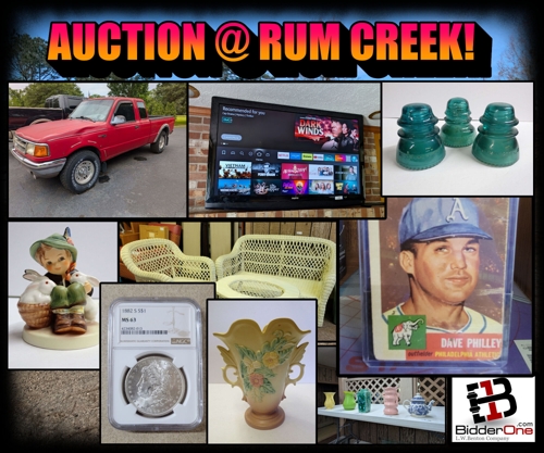 JULY ESTATE AUCTION AT RUM CREEK featured photo